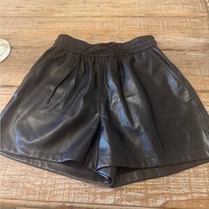 NWT Good American leather shorts. Size 1